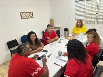 Direção do SISTA-MS recebe a visita do Presidente da FETEMS, Professor Jaime Teixeira que firmou o apoio da reestruturação da carreira dos(as) servidores(as) técnicos(as) administrativos(as) em educa