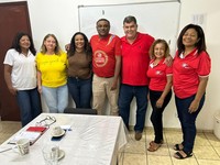 Direção do SISTA-MS recebe a visita do Presidente da FETEMS, Professor Jaime Teixeira que firmou o apoio da reestruturação da carreira dos(as) servidores(as) técnicos(as) administrativos(as) em educa