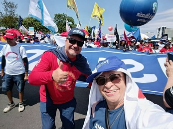 SISTA-MS participa de Marcha histórica em Brasília contra a Reforma Administrativa