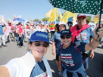 SISTA-MS participa de Marcha histórica em Brasília contra a Reforma Administrativa