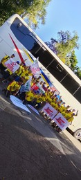 Caravana do SISTA-MS, SINASEFE-MS e SINTEF  participam da Marcha da Classe Trabalhadora em Brasília