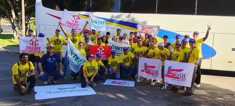 Caravana do SISTA-MS, SINASEFE-MS e SINTEF  participam da Marcha da Classe Trabalhadora em Brasília