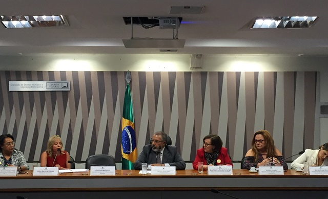 Assunto foi tema da audiência pública “Democracia e Direitos Humanos- com foco no direito das mulheres,” no Senado Federal