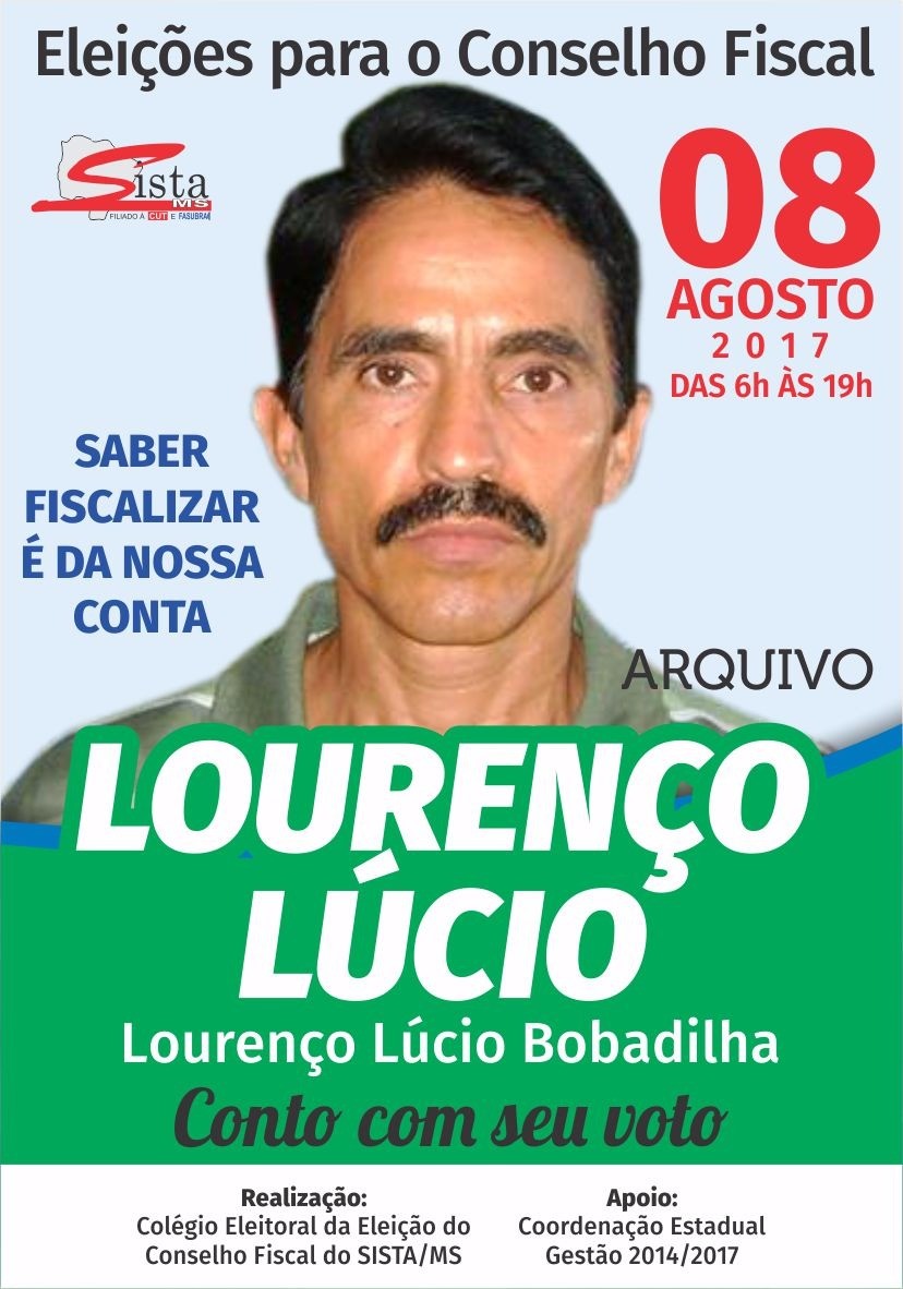 Lourenço Lúcio é o terceiro eleito titular